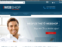 Tablet Screenshot of iwebshop.hu